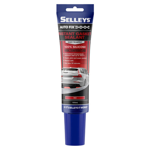Selleys Autofix Instant Gasket 100ml High Temperature Red RTV Sealant