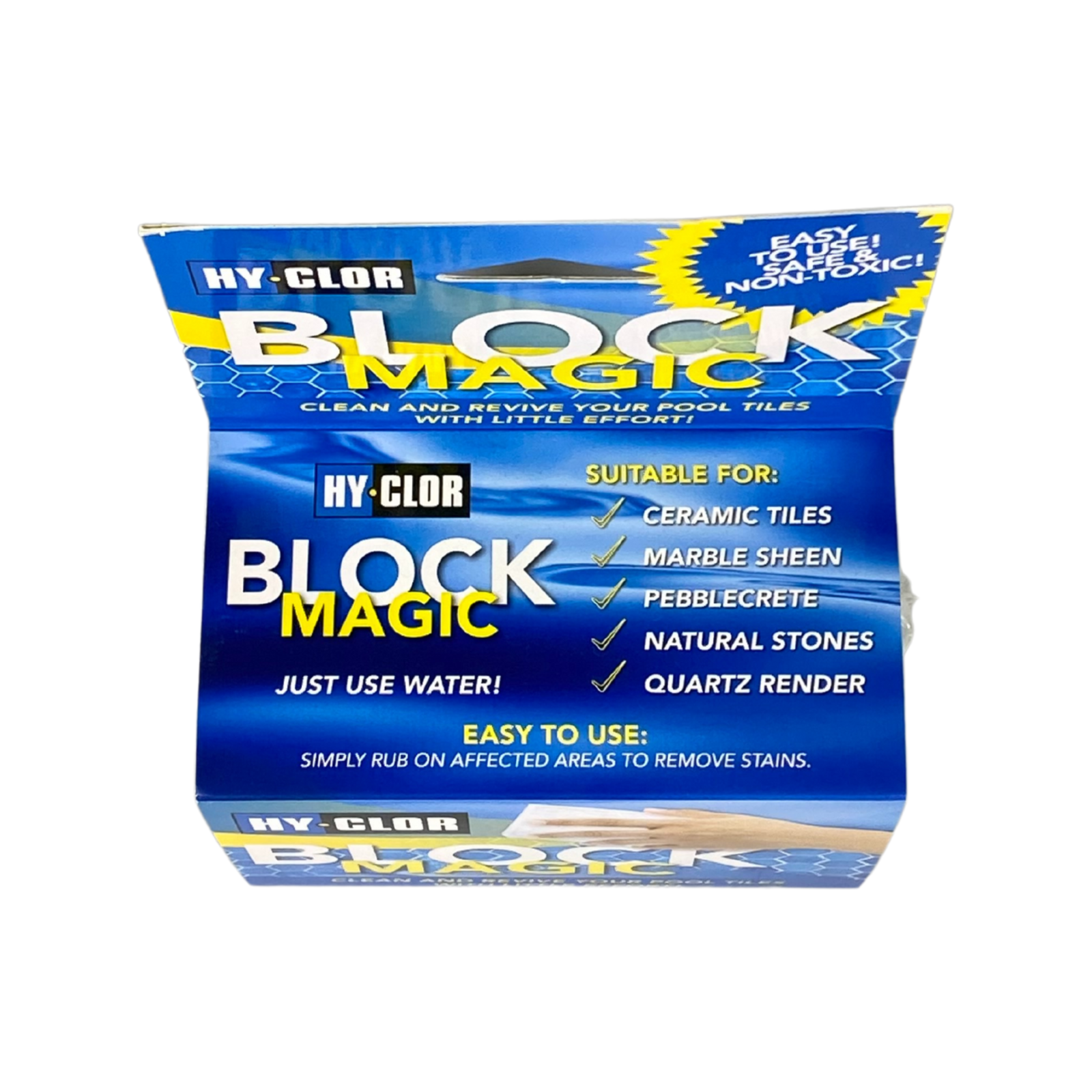 Hy-Clor Block Magic Pool Stain Remover 110mm White
