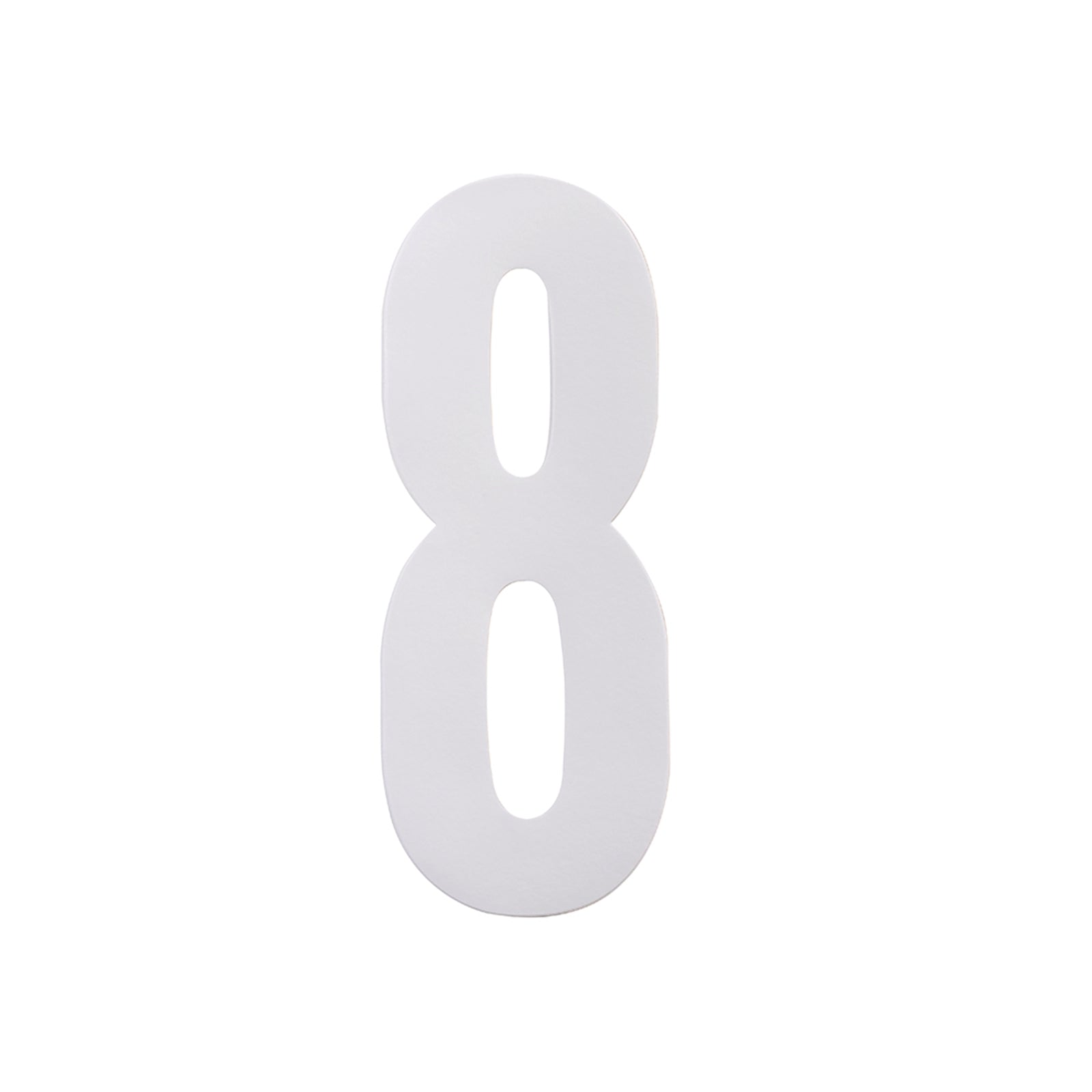 Sandleford 175mm White Self Adhesive Wheelie Bin Number 8 Pack of 2