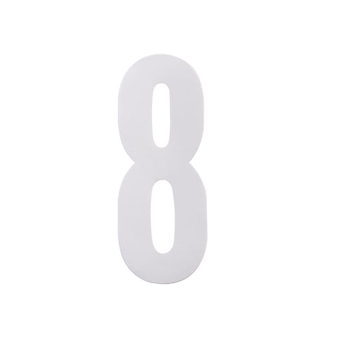 Sandleford 175mm White Self Adhesive Wheelie Bin Number 8 Pack of 2