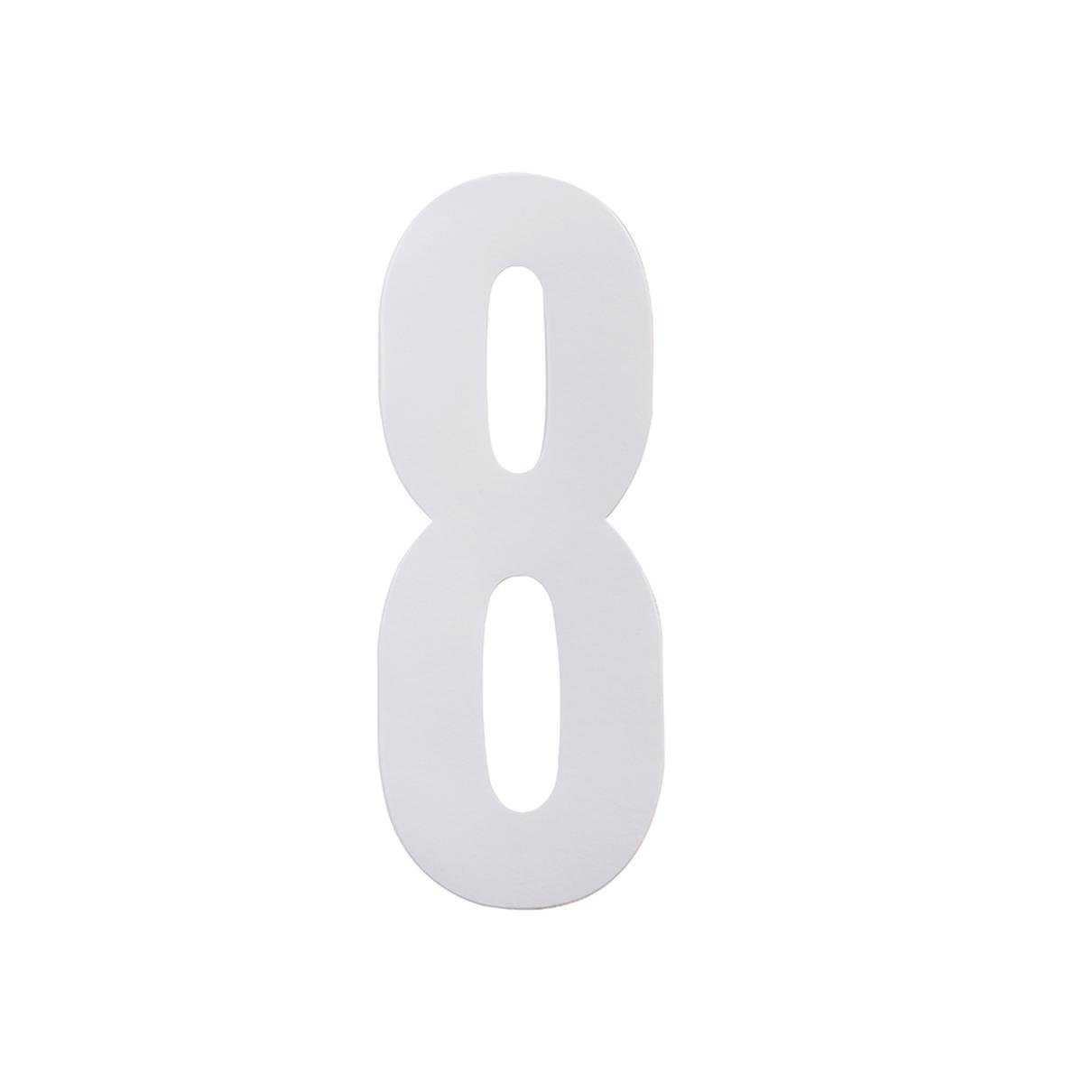 Sandleford Wheelie Bin Number 8 - Self Adhesive - 175mm - White - Pack of 2 - SuperSaverAU - view 1