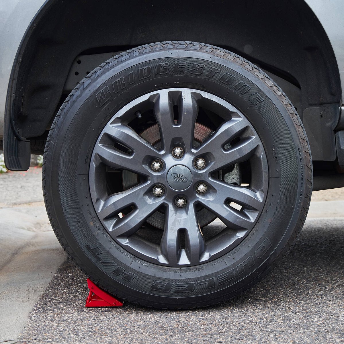 Trojan Folding Wheel Chock with Non-Slip Rubber Backing