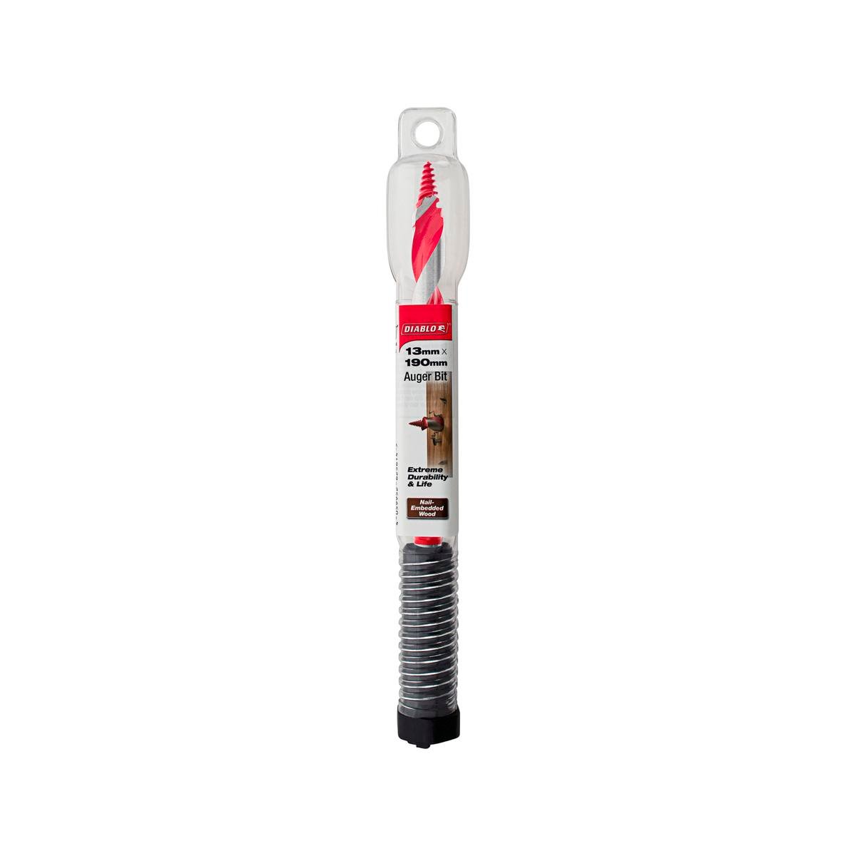 Diablo Auger Bit - 13mm x 190mm - Dura-Tip™ - Dual Cutting Edge - Self-Feeding - SuperSaverAU - view 1