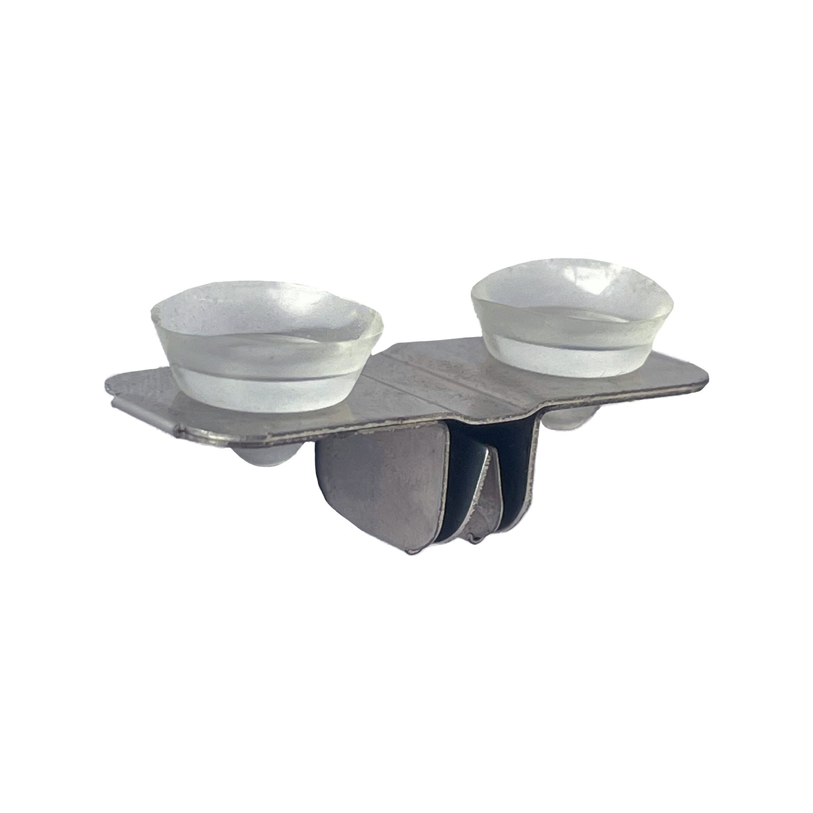 Flexi Storage Home Solutions Duo Shelf Clips Chrome Steel Double Slot - 6 Pack