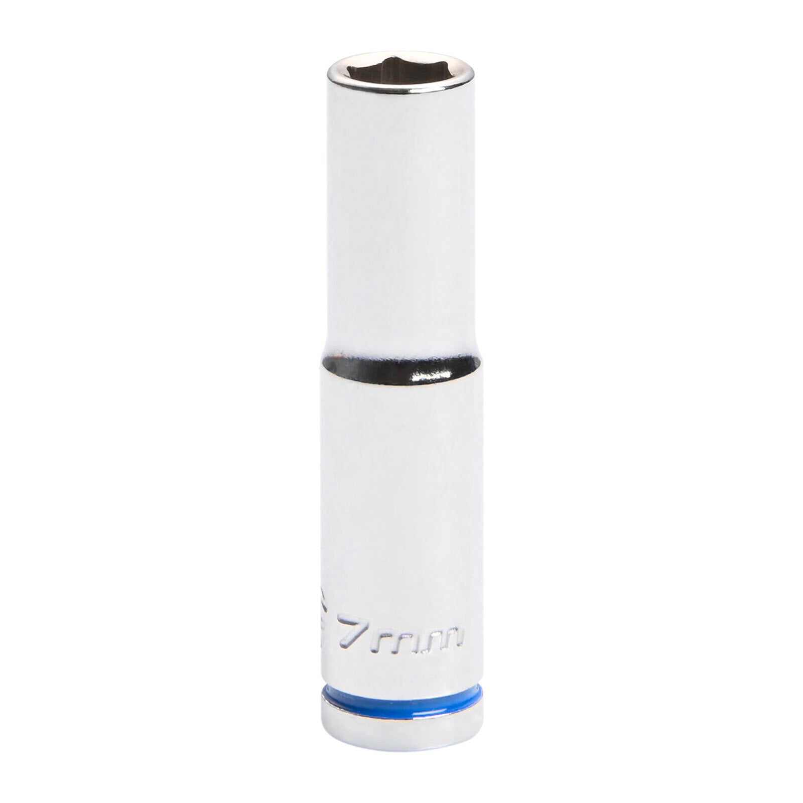 Kincrome 7mm 1/4" Square Drive Deep Socket, 6-Point Chrome Vanadium, Rust Resistant