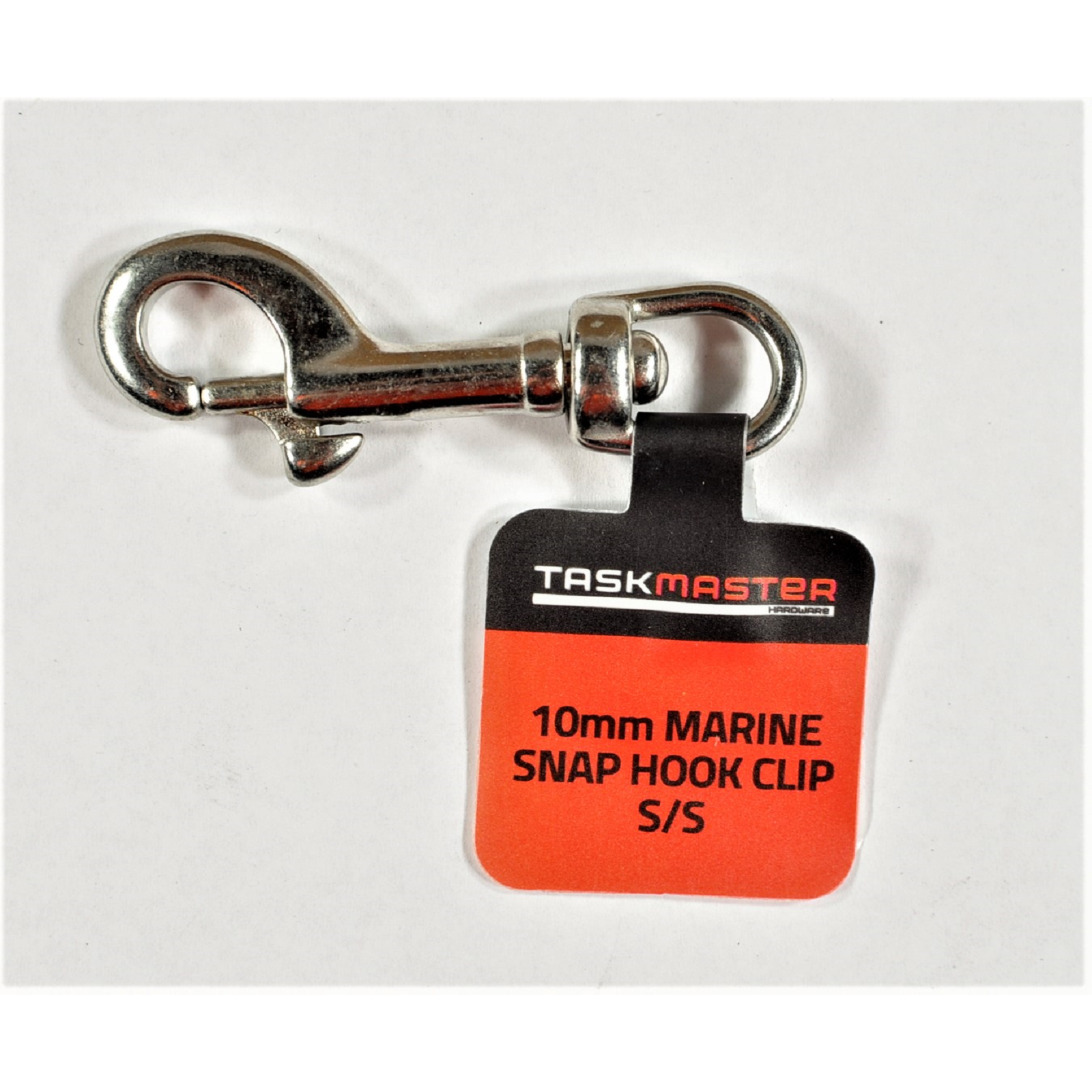 Taskmaster 10mm 316 Marine Grade Stainless Steel Snap Hook, Swivel