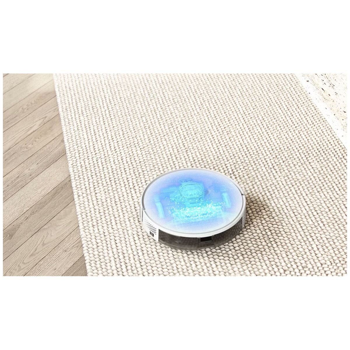 Hitachi Robot Vacuum Cleaner - HomeDirect App Control, Mop Attachment, White - RV-X20PWHSI