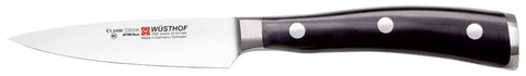 Wusthof Classic Ikon paring knife - black finish, single piece, made in Germany - 4086-7-09W