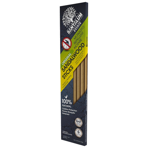 Santalum Large Sandalwood Incense Sticks - 6 Pack Outdoor