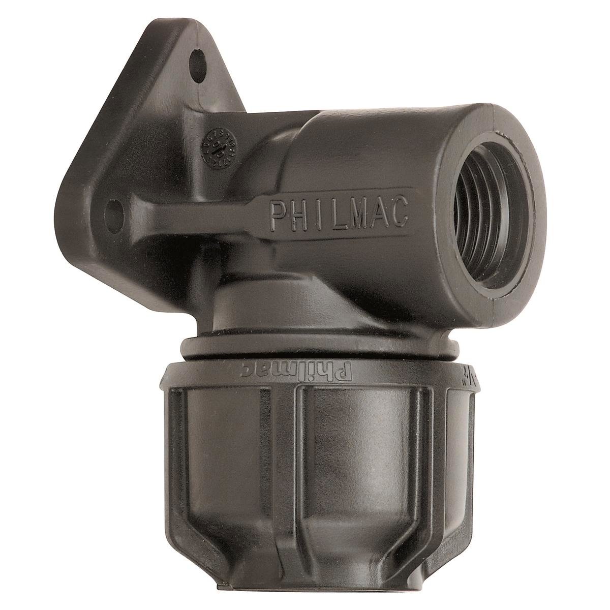 Philmac 25mm Polypropylene Wall Plate Elbow 90-Degree Easy Install - SuperSaverAU - view 1