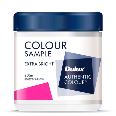 Dulux Sample Pot 250ml Extra Bright, Water Based Low Sheen, Interior Colour Tester
