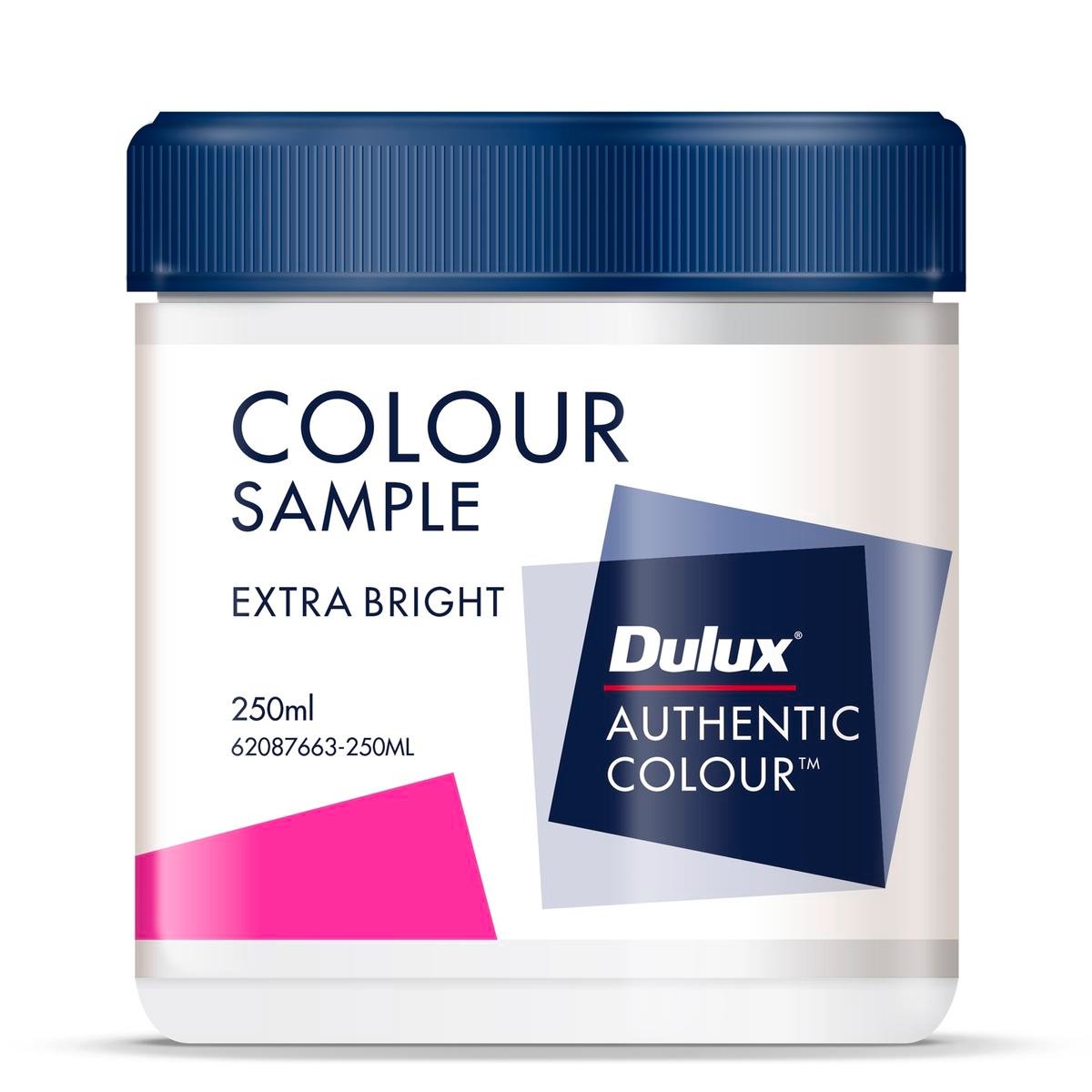Dulux Sample Pot 250ml Extra Bright, Water Based Low Sheen, Interior Colour Tester