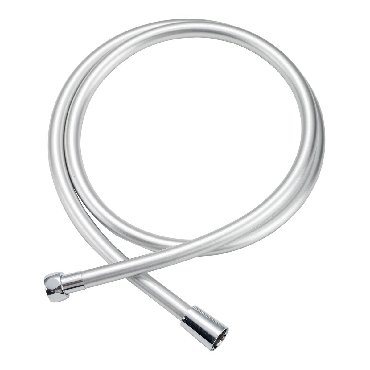 Mondella 1500mm Grey PVC Shower Hose Connection, Chrome