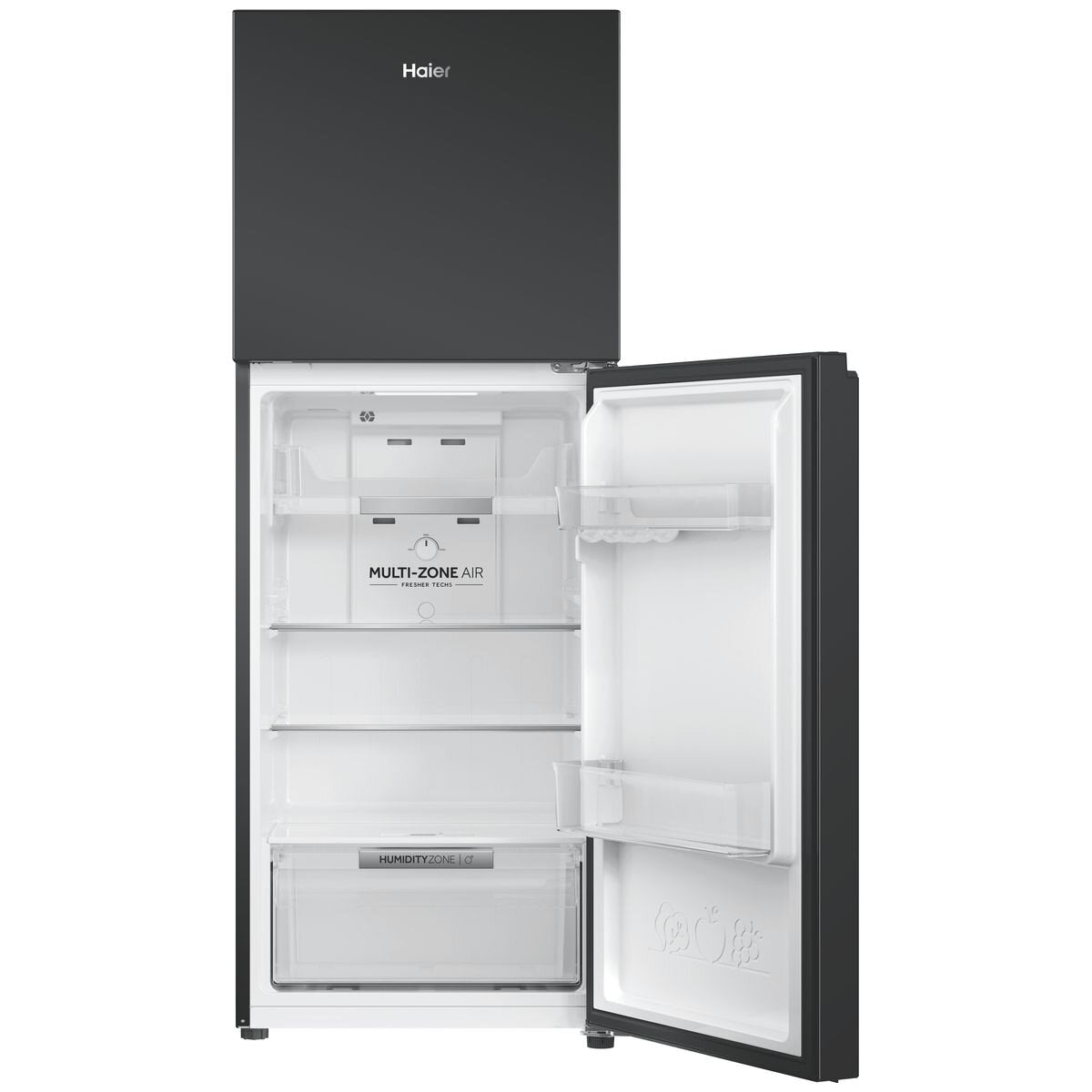 Haier 208L Top Mount Fridge - Black - Frost Free - Reversible Door - 4.5 Star Energy Rating - HRF210TG