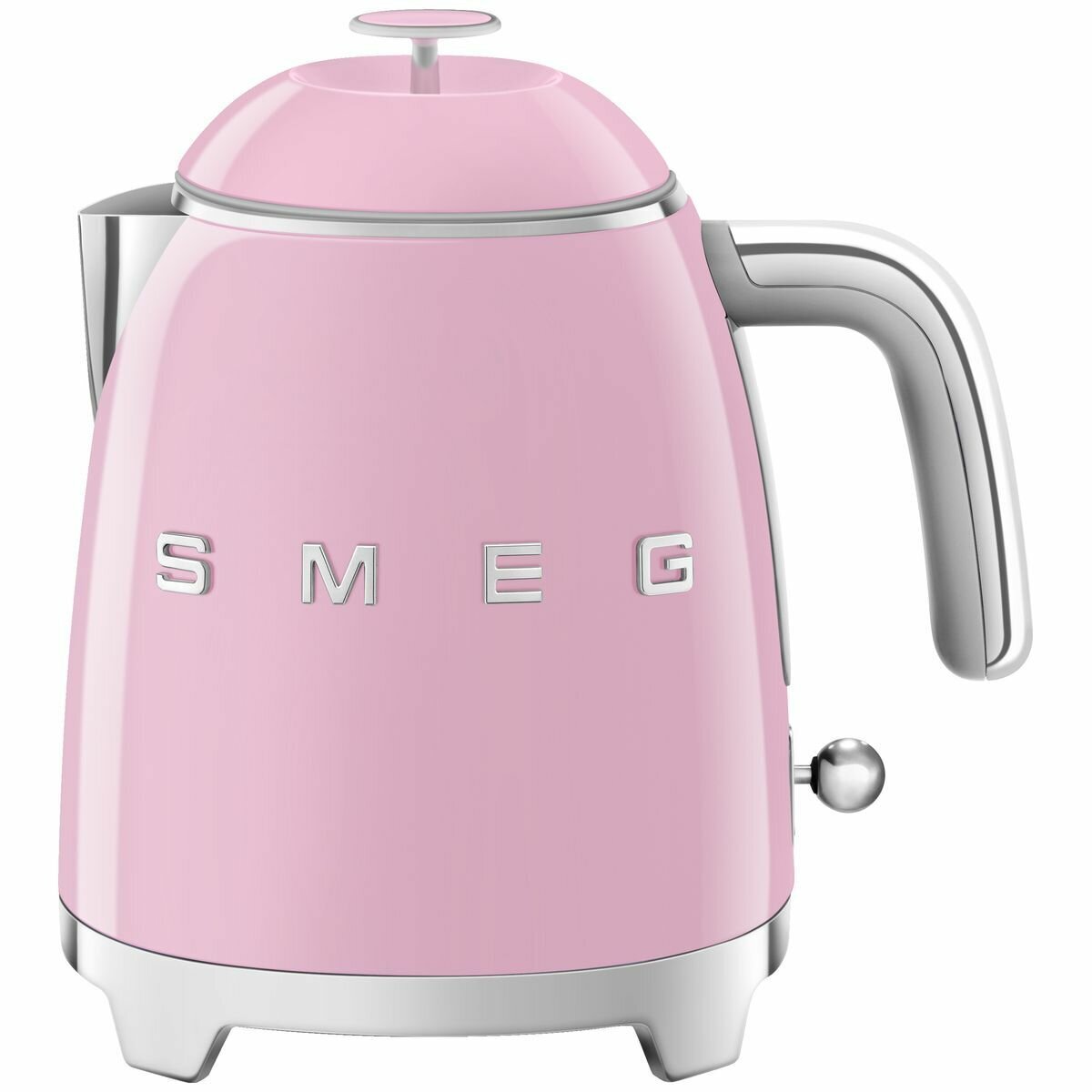 Smeg 50s Retro Style 800mL Mini Electric Kettle - Pink, 1400W, Double Wall - KLF05PKAU