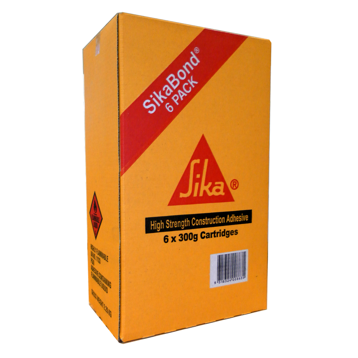 Sikabond-142 300g Instant Nails Construction Adhesive - 6 Pack