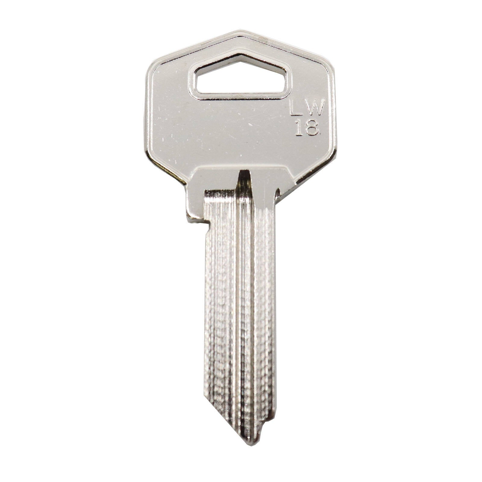 EHI GR9 Silver Blank Key 54mm Nickel Plated Brass