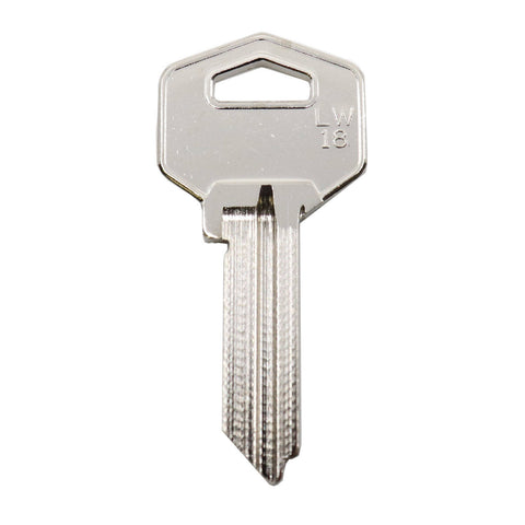 EHI GR9 Silver Blank Key 54mm Nickel Plated Brass