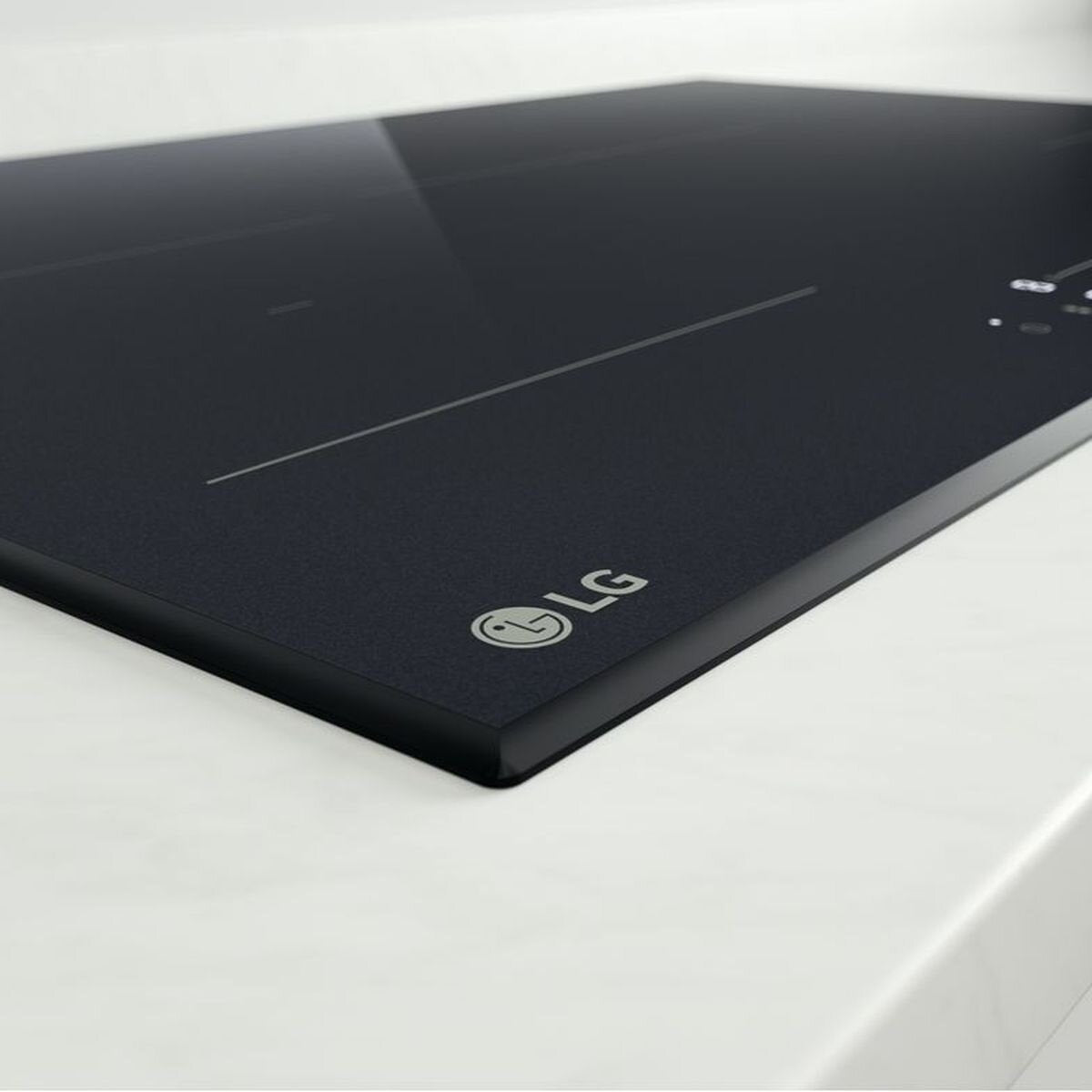LG Series 7 80cm induction cooktop - four zones with one Flexi Zone - 3.7kW power boost - BCI807T4BG