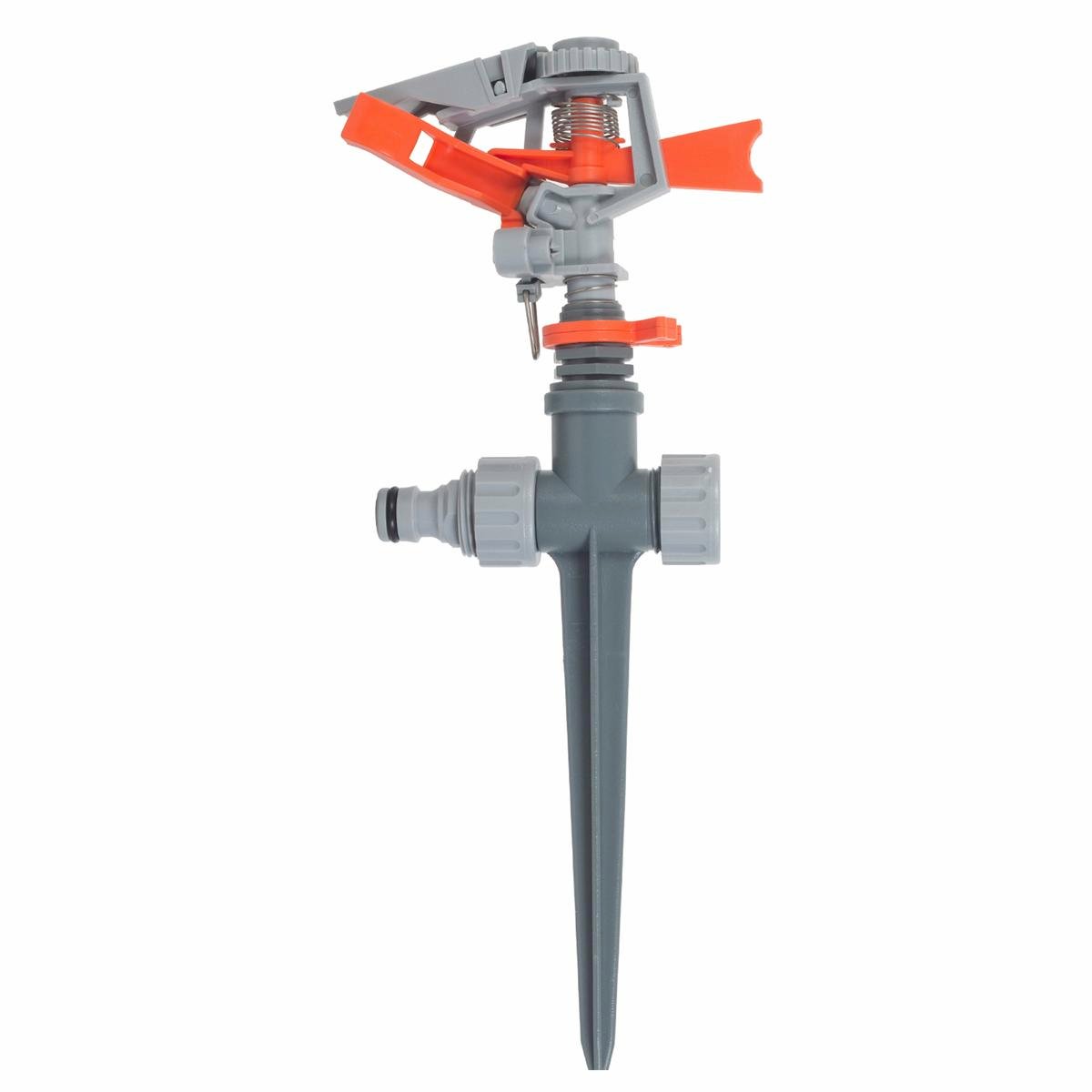 Pope Impact Sprinkler on Stake - 20m Coverage, Adjustable Arc, ABS Plastic 800kPa
