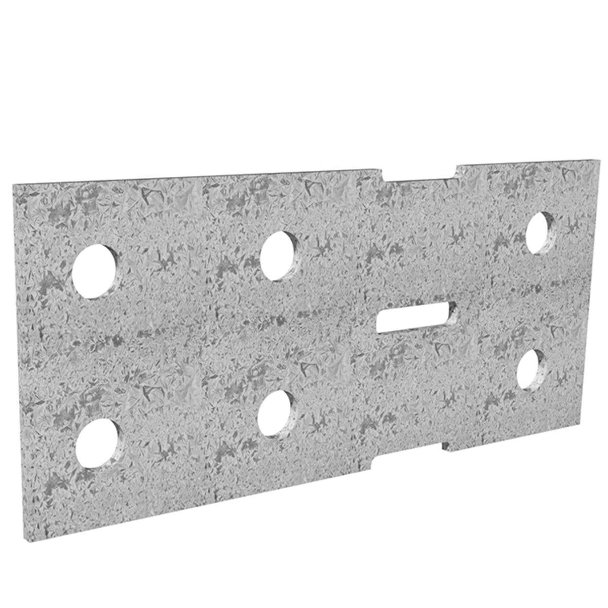 Dunnings 160 x 70mm M10 Galvanised Steel Bracket Plate