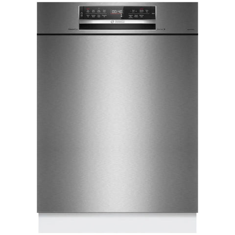 Bosch 60cm Series 6 Built Under Dishwasher - 15 Place Settings, Brushed Steel, HygienePlus - SMU6HCS01A