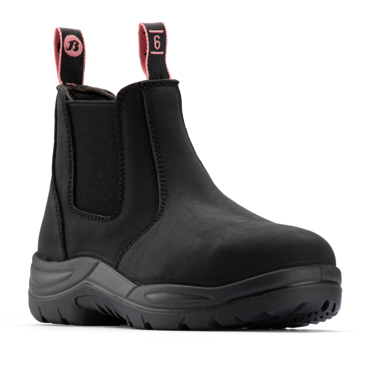Bata Industrials Women’s Black Juno Slip-On Safety Boot US Size 5 - Steel Toe - Slip Resistant - SuperSaverAU - view 1