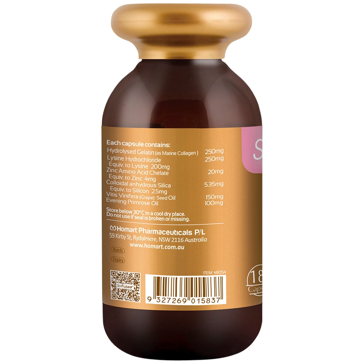 SpringLeaf Inner Beauty Collagen 6 In 1 180 Capsules - SuperSaverAU - view 3