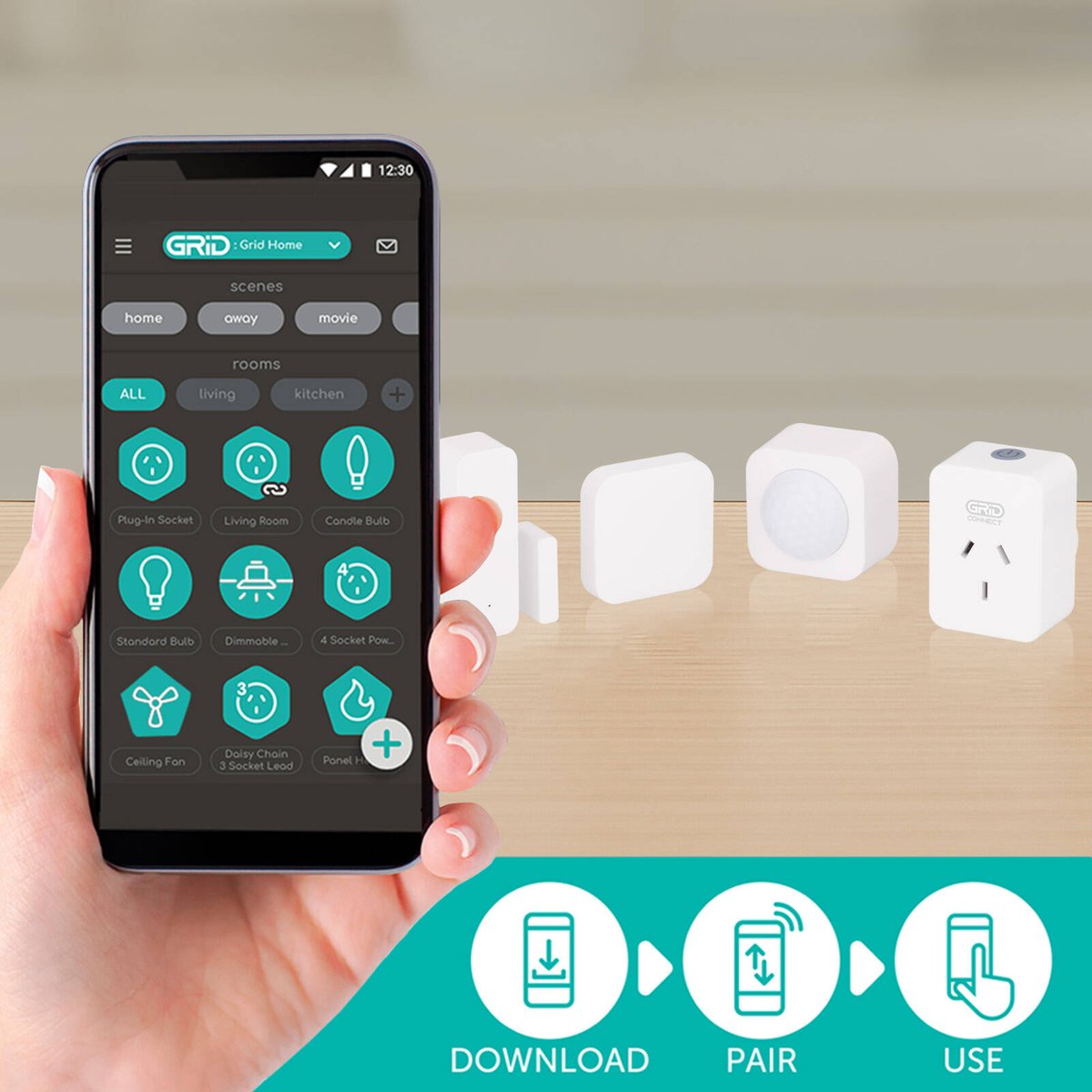 Arlec Grid Connect Smart Home Control Kit SG120HA Wireless Automation