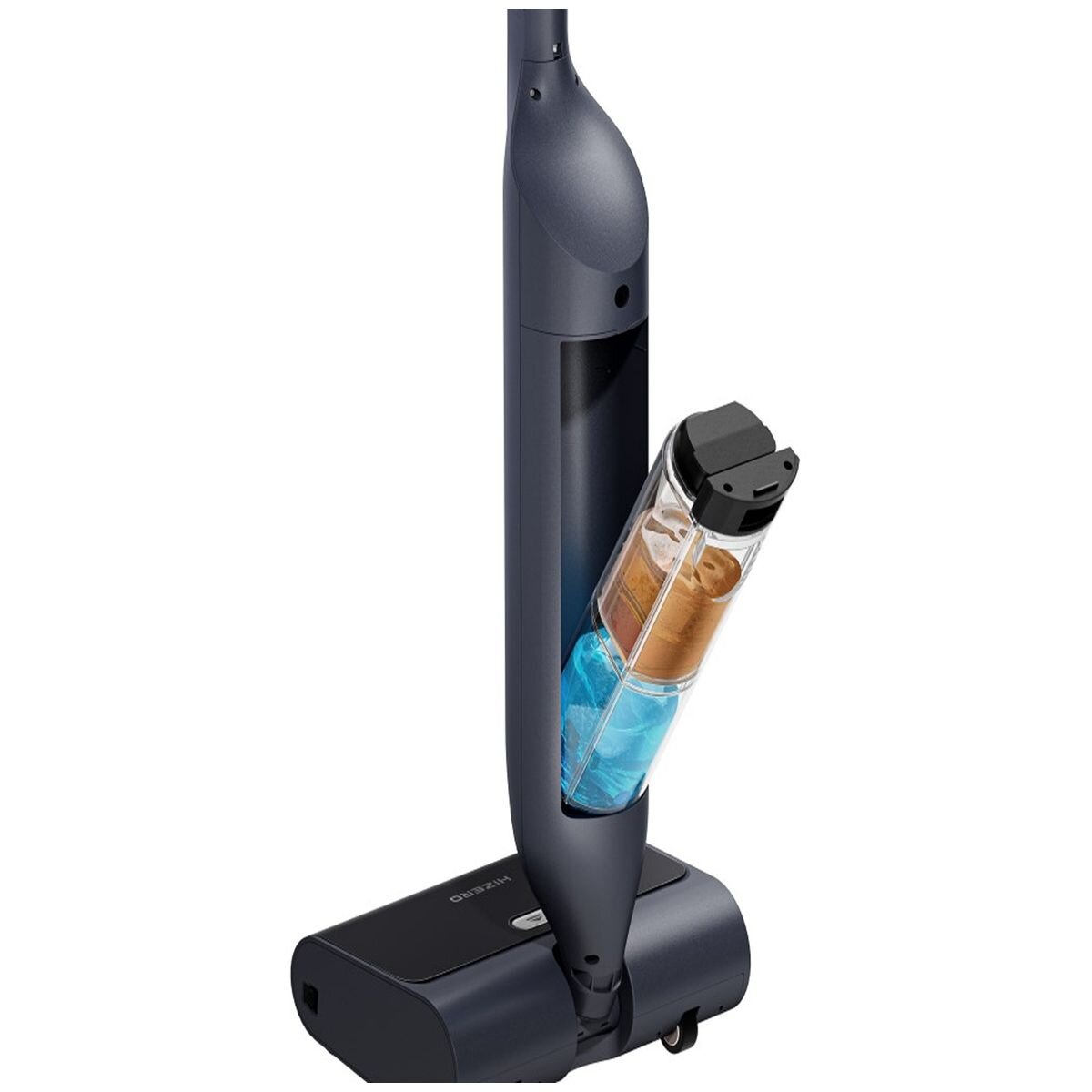 Hizero all-in-one hard floor cleaner - sweeps and mops at once, 60 minute runtime, 180 degree lay-flat - F600