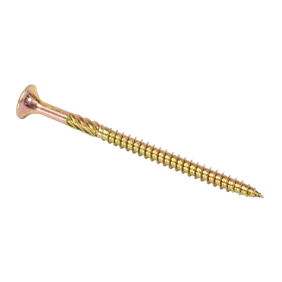 Titan 14g x 100mm Zinc Gold Timber Bugle Batten Screw - 25 Pack