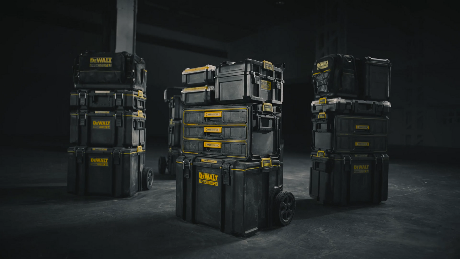 DeWALT Toughsystem 2.0 Shallow Tool Box Black DWST83293-1