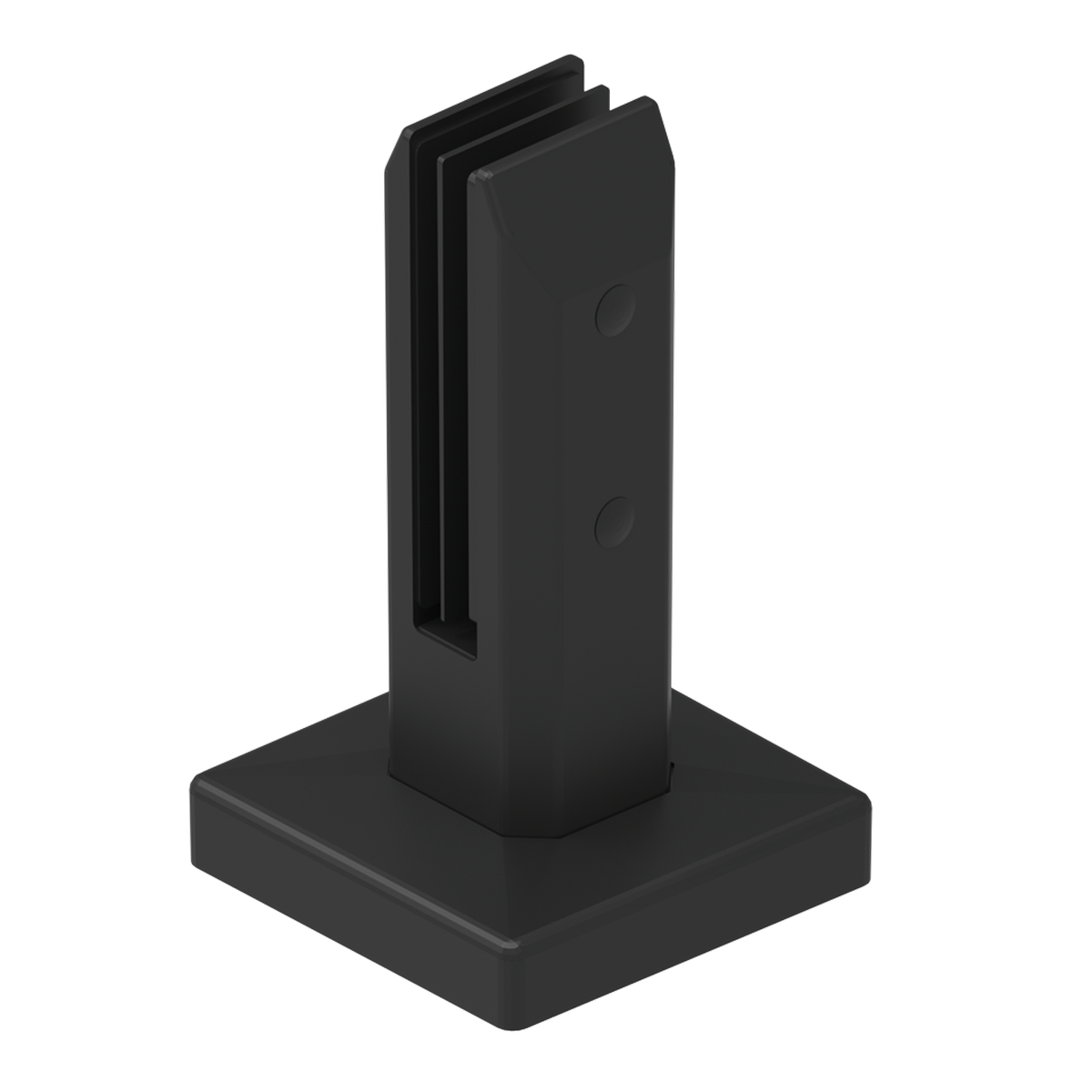 Protectoral Glass Fence Spigot - 95mm x 162mm - 2205 Stainless Steel - Black - SuperSaverAU - view 1
