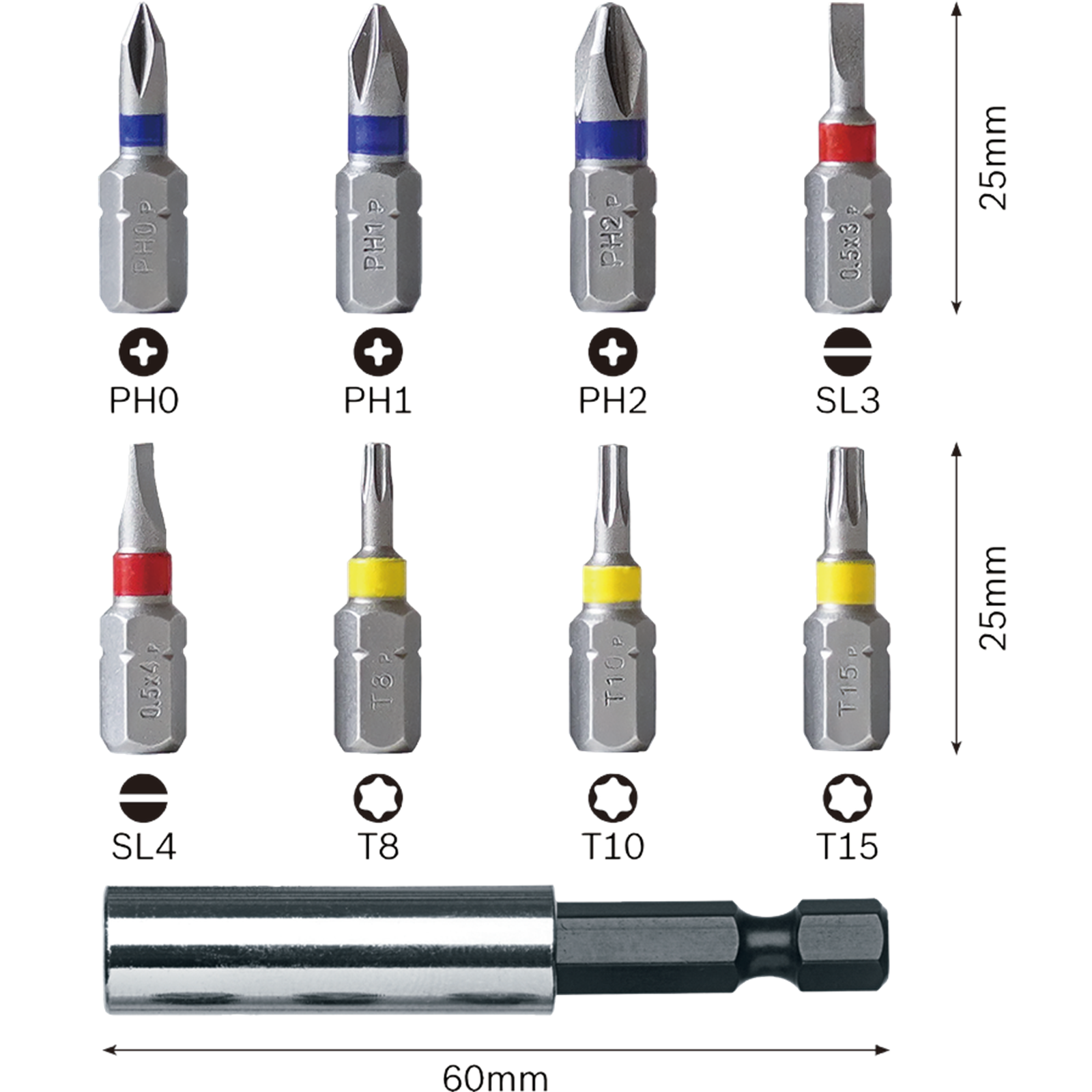 Bosch Professional GO 3.6V Cordless Screwdriver Kit 06019H2240