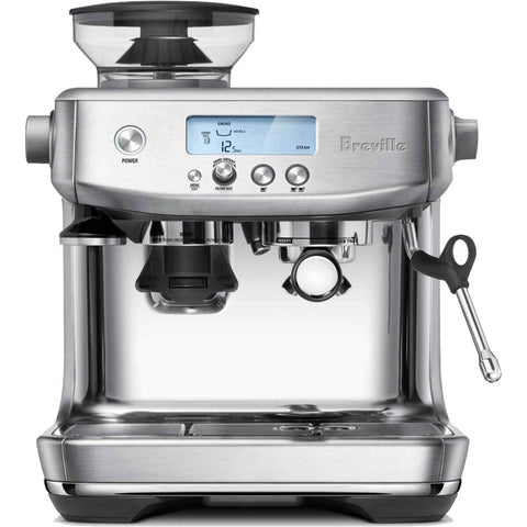 Breville Barista Pro Coffee Machine - 2L Water Tank, Integrated Grinder, Stainless Steel - BES878BSS