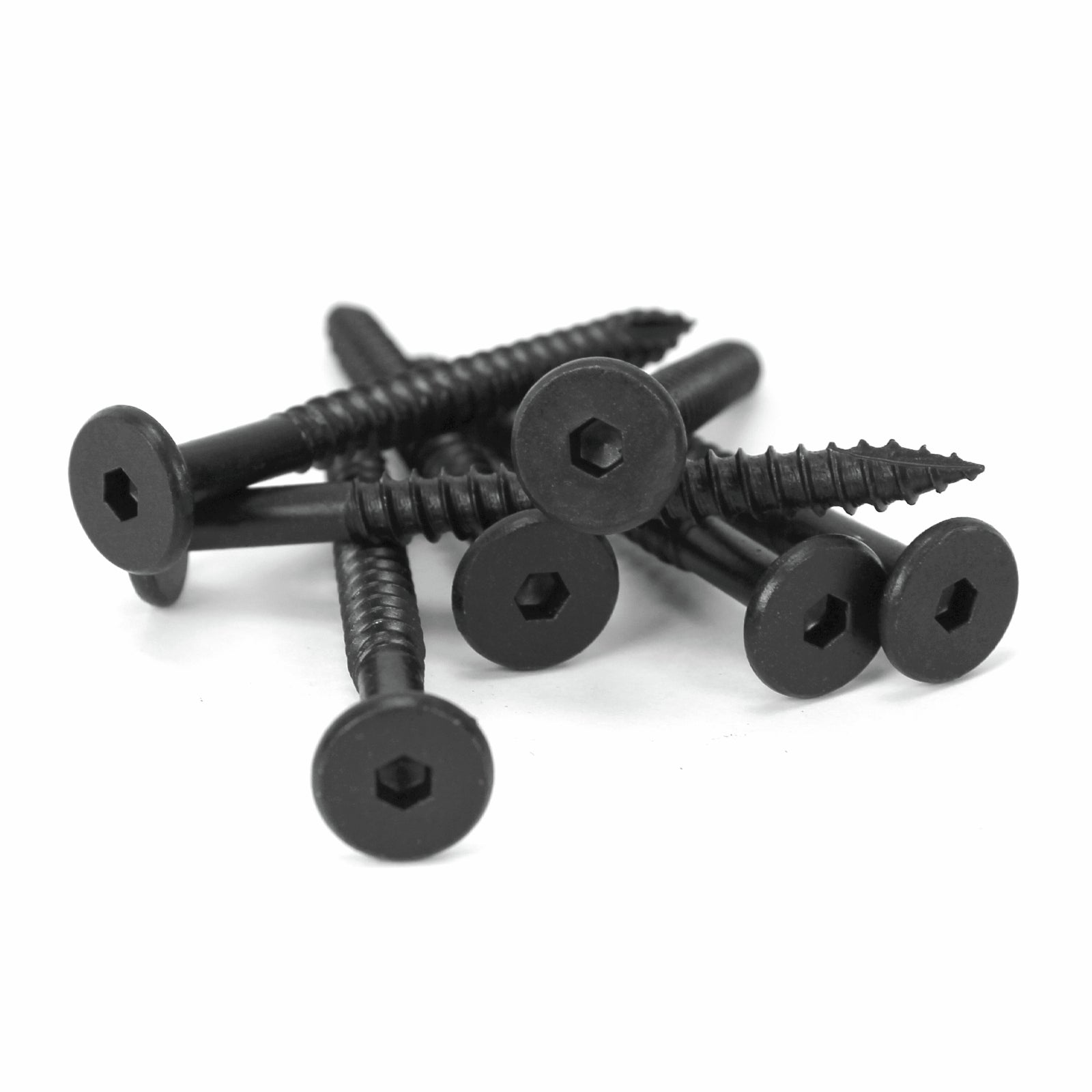 Otter 14g x 70mm Matt Black Type 17 Wafer Head Screws - 36 Pack