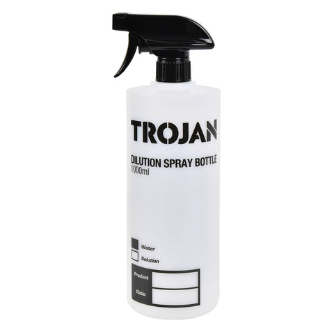 Trojan 1L Dilution Spray Bottle - Chemical-Resistant Measuring & Mixing Bottle