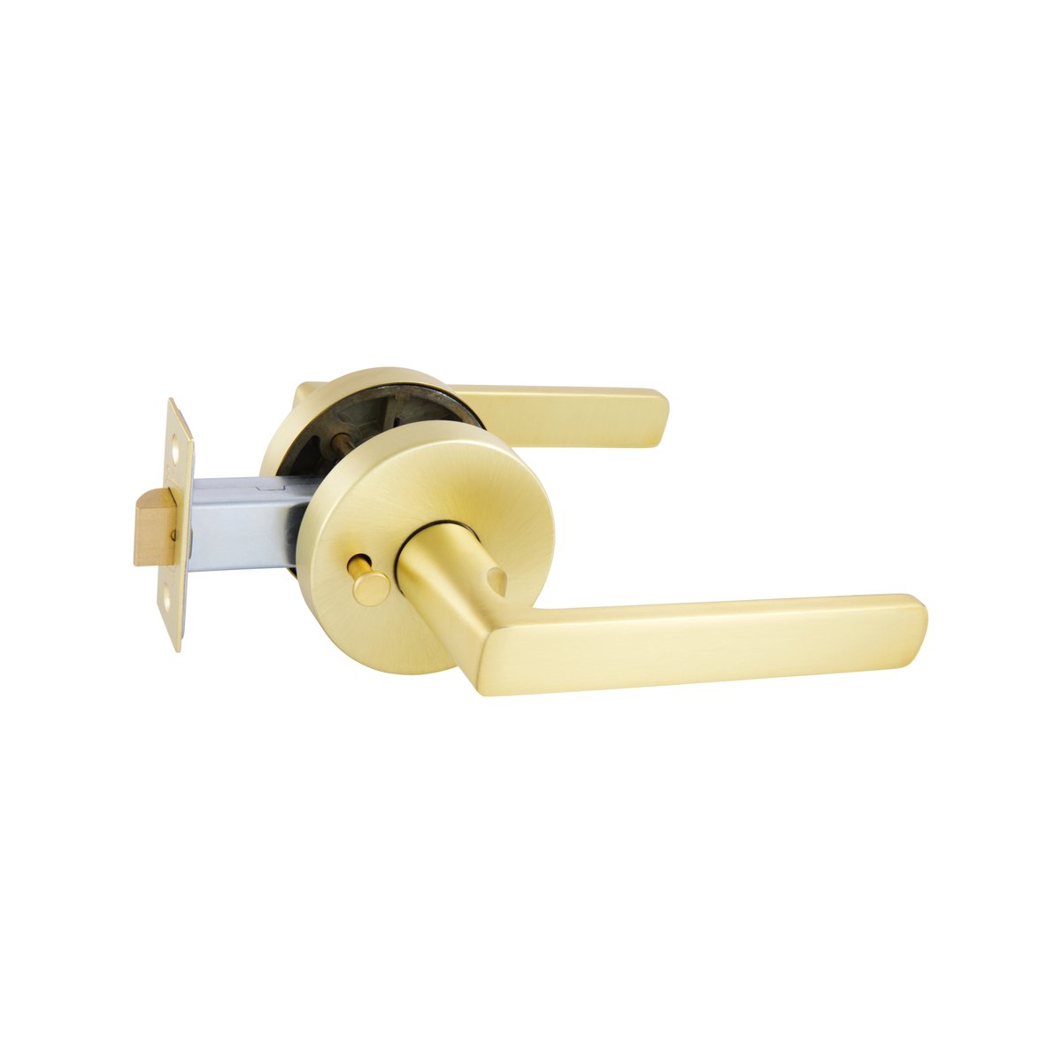 Gainsborough Avant Rivera Satin Brass Privacy Lever Set