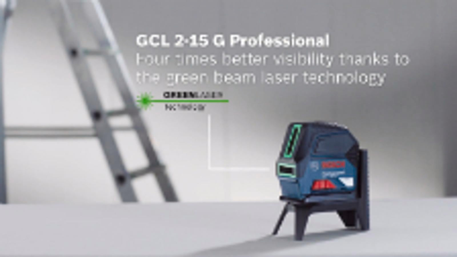 Bosch Professional GCL 2-15 Combi Laser with Plumbs, 15m, Indoor & Outdoor, Case Included 0601066J00
