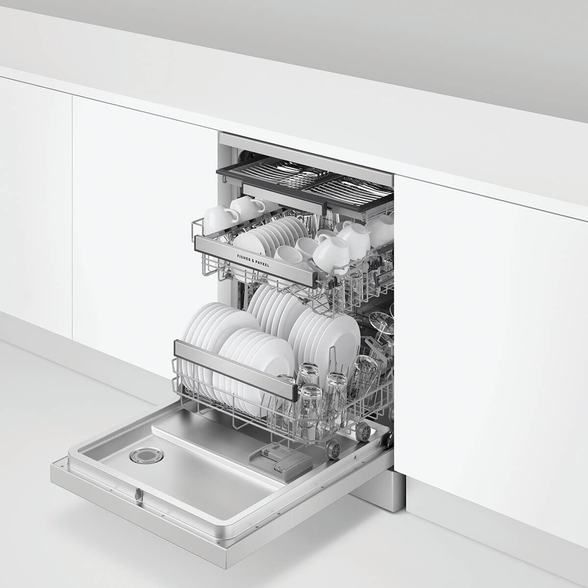 Fisher & Paykel Series 7 Freestanding Dishwasher - 15 Place Settings - Stainless Steel - DW60FC4X3