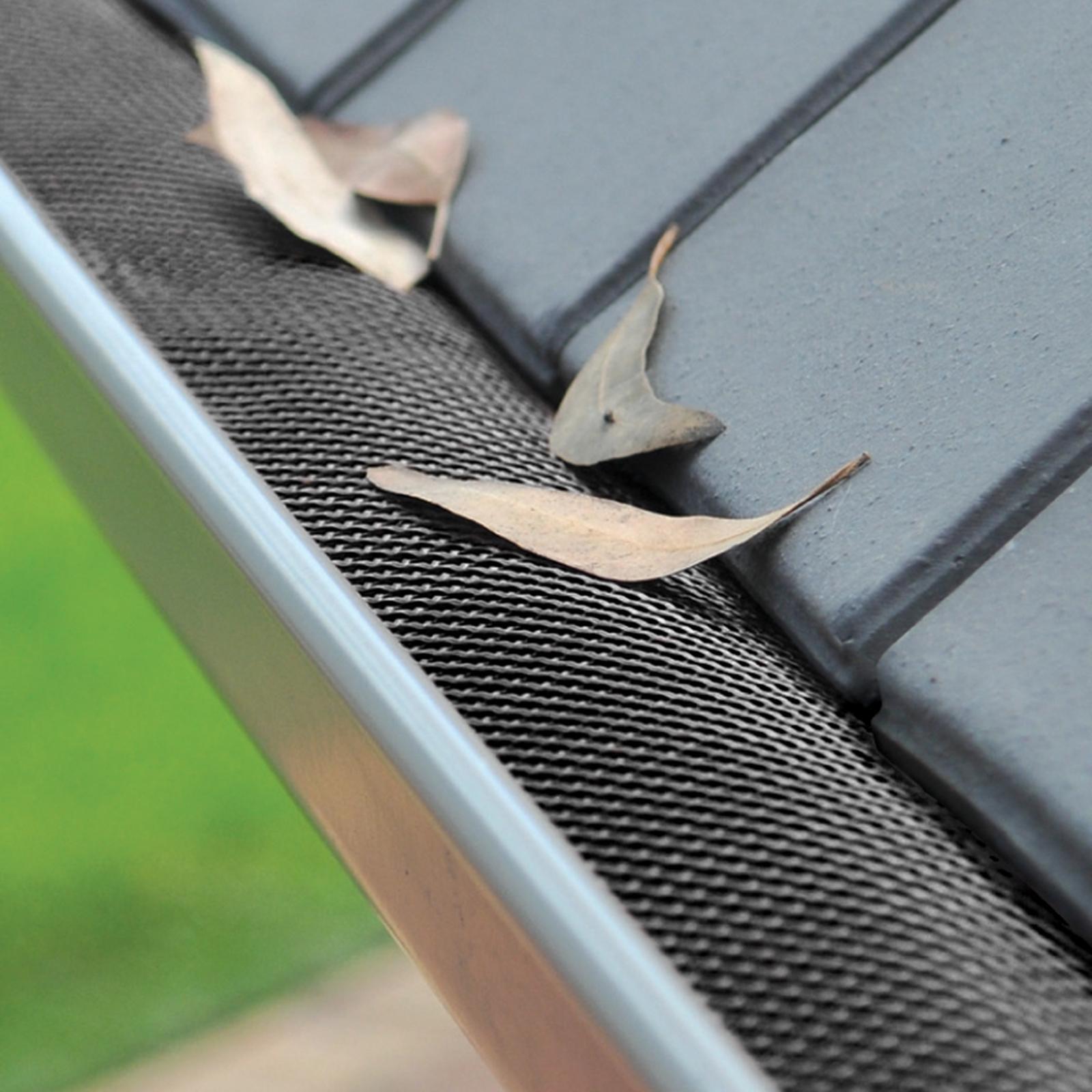 Jack 180mm x 15m Black Plastic Super Gutter Guard - Trade Pack