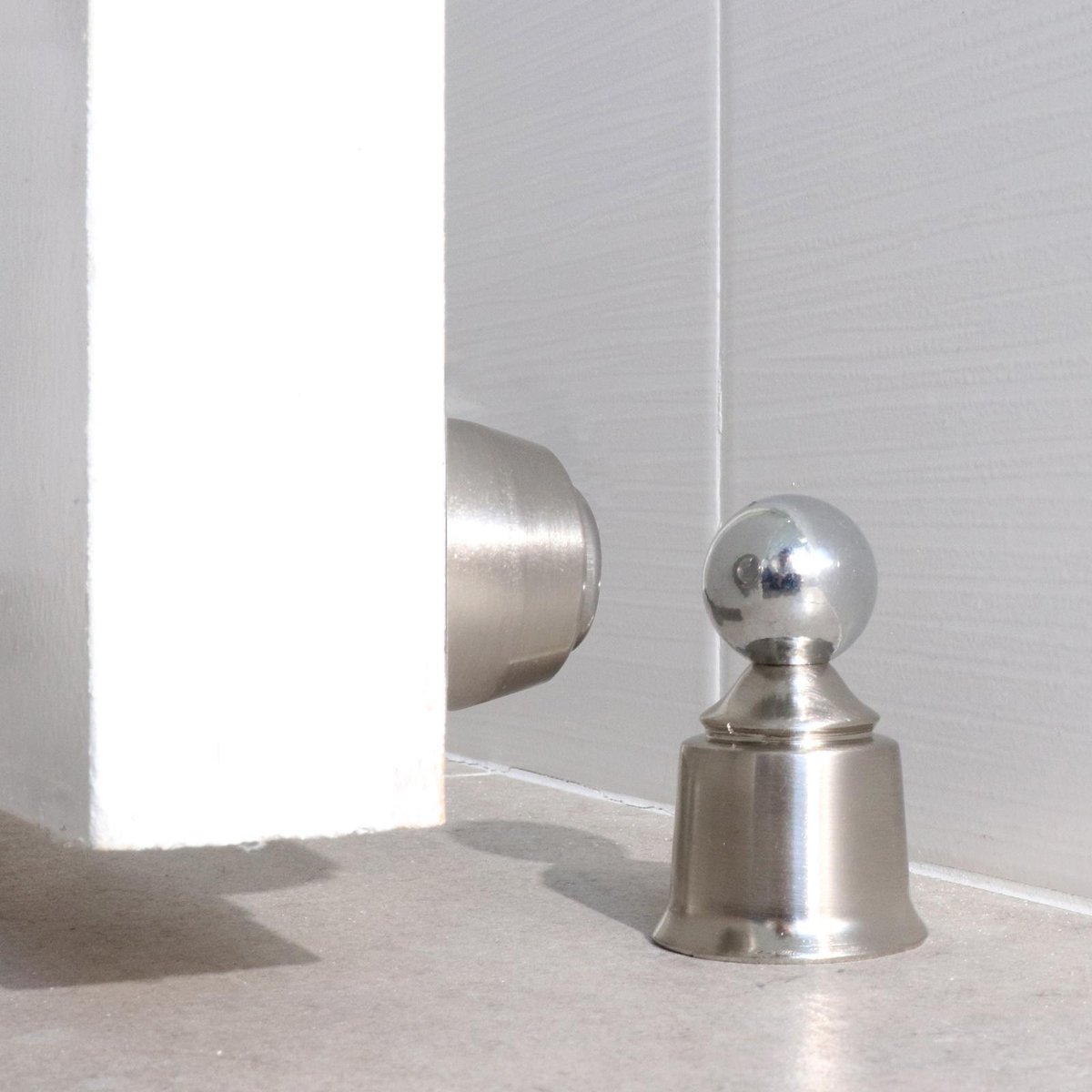 Adoored 75mm Satin Chrome Sphere Door Stop
