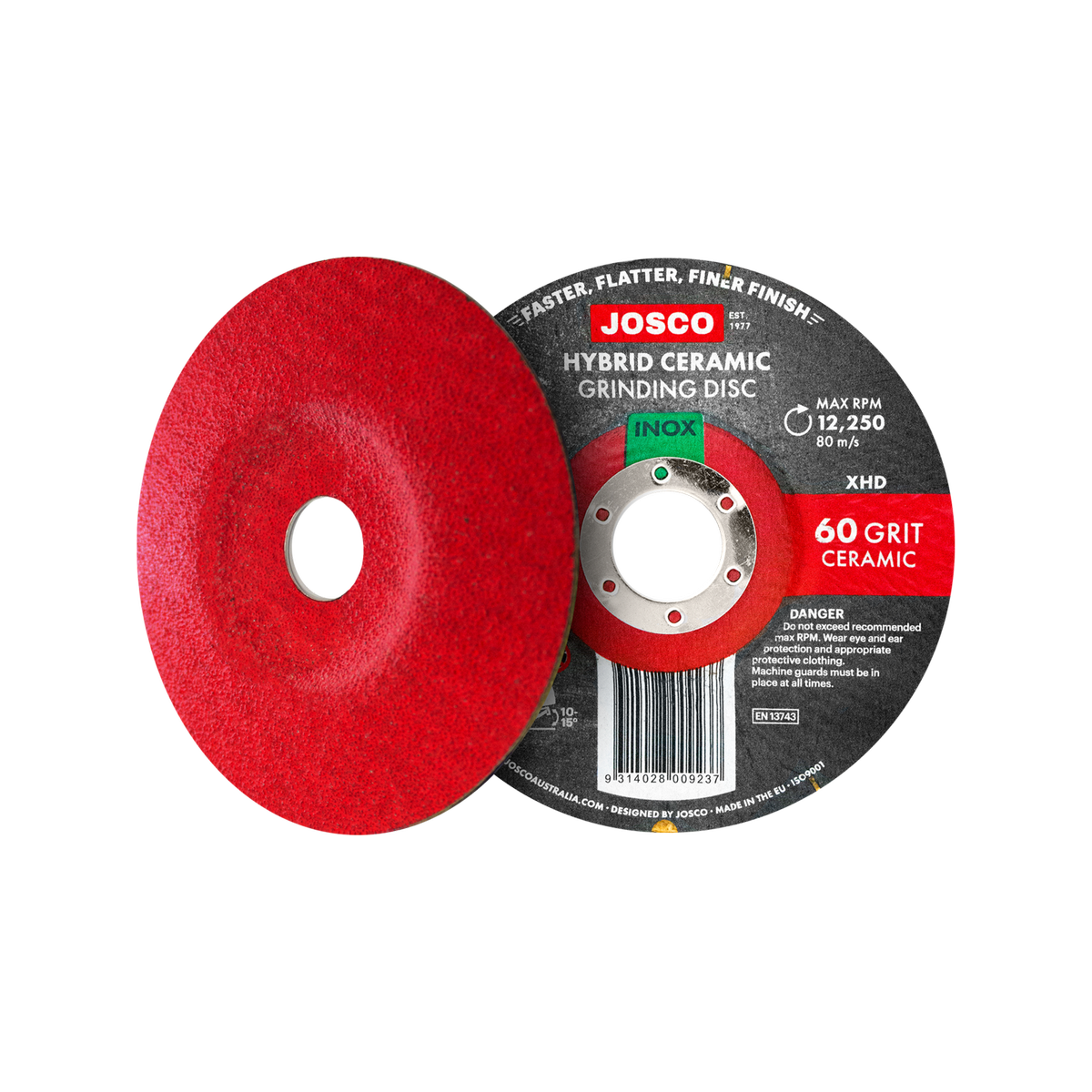 Josco 125mm Hybrid Ceramic Grinding Disc - 60g - Precision Grinding Tool - SuperSaverAU - view 2