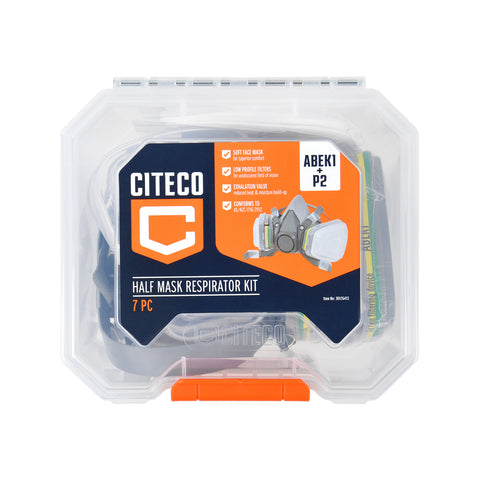Citeco Half Face Respirator Kit, ABEK1P2, Gas, Vapour & Particle Protection