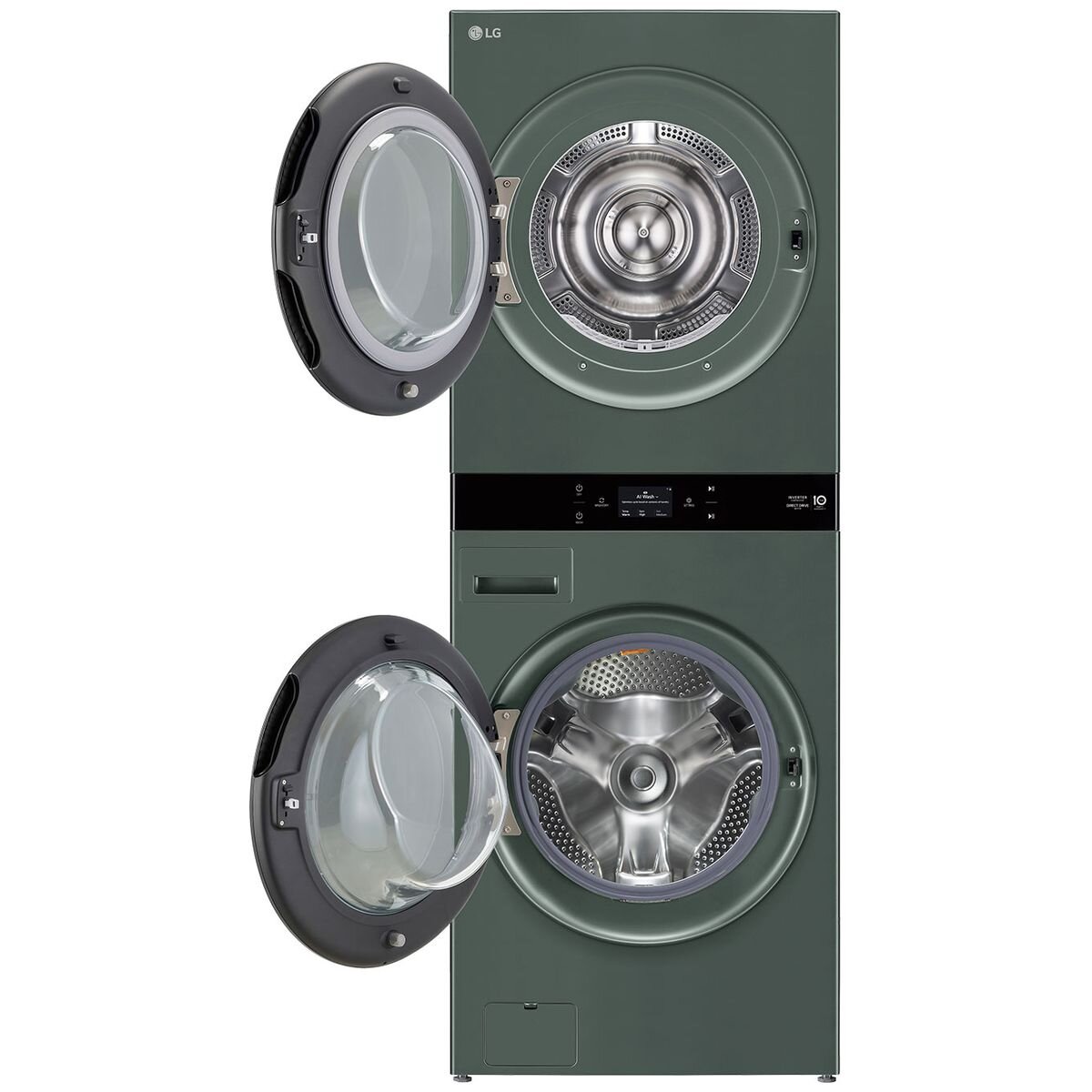 LG WashTower 19/10kg All-In-One Stacked Washer Dryer - Forest Green - TurboClean360 - WWT-1910FGX