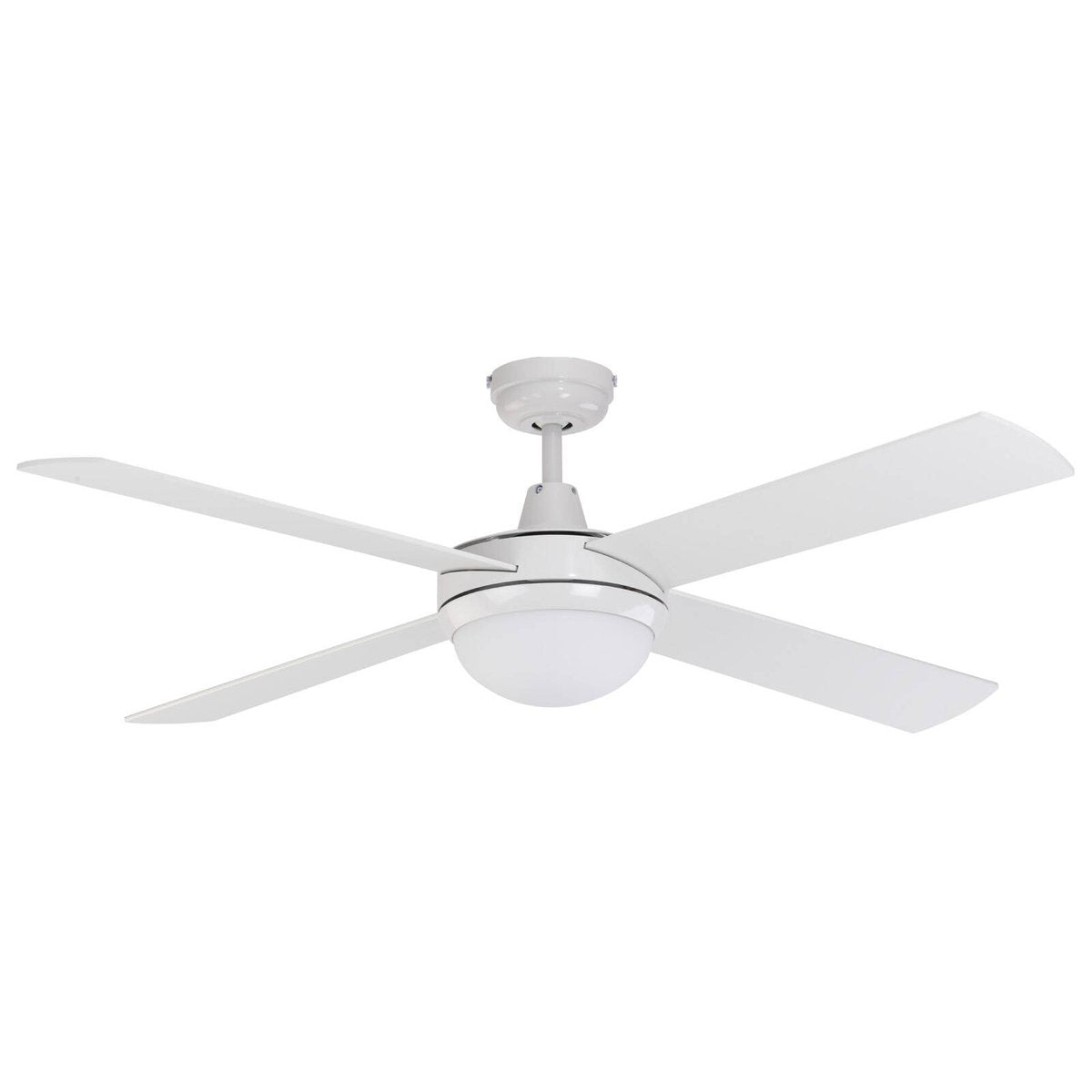 Mercator 130cm Grange 4 Blade Ceiling Fan with Light - White, 3 Speed, FC032134WH