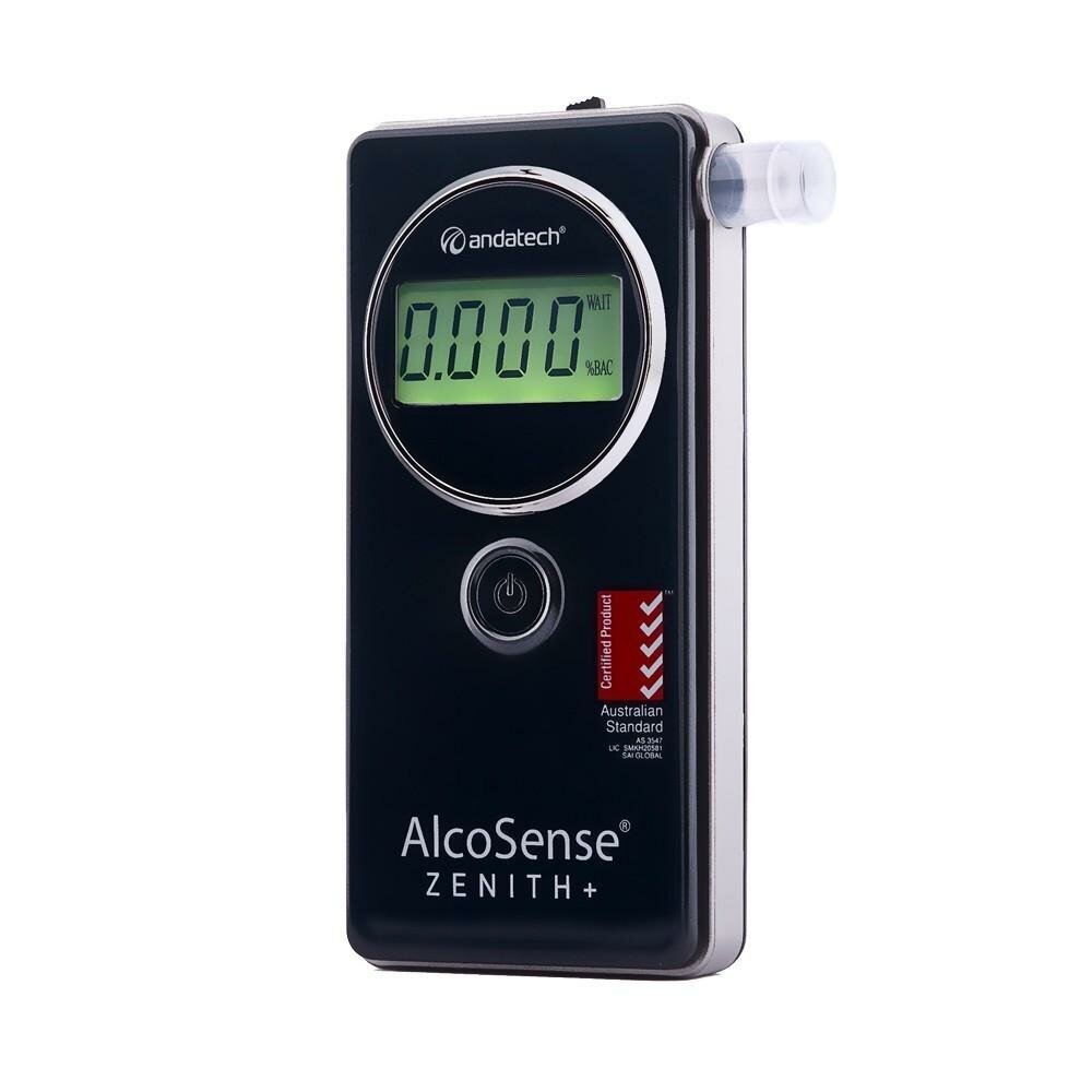Andatech personal breathalyser - FxCell3 fuel cell sensor, test counter, 3 decimal places - ALS-ZENITHPLUS