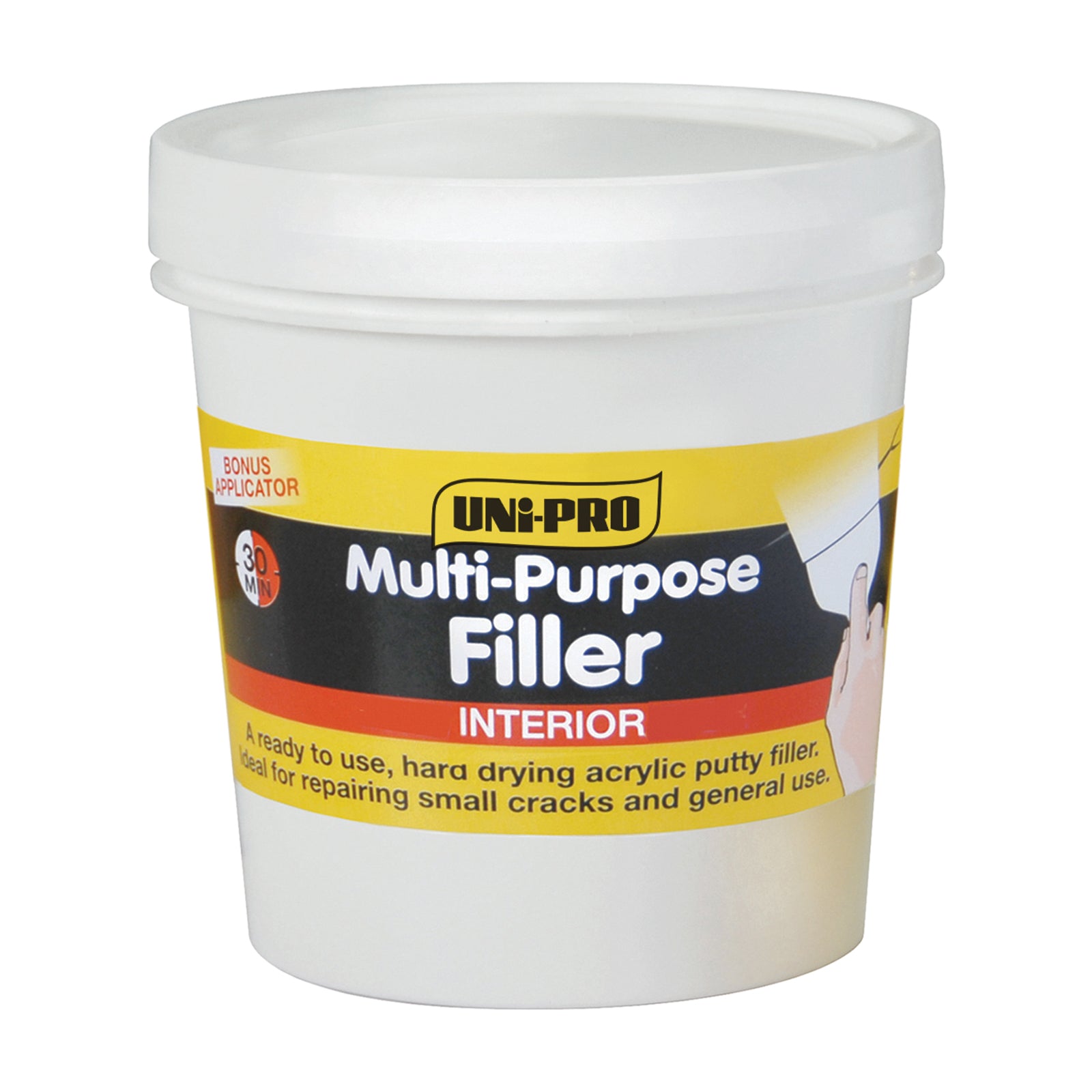 Uni-Pro Multi Purpose Interior Filler 1.5kg, Acrylic Paintable Sandable Ready To Use