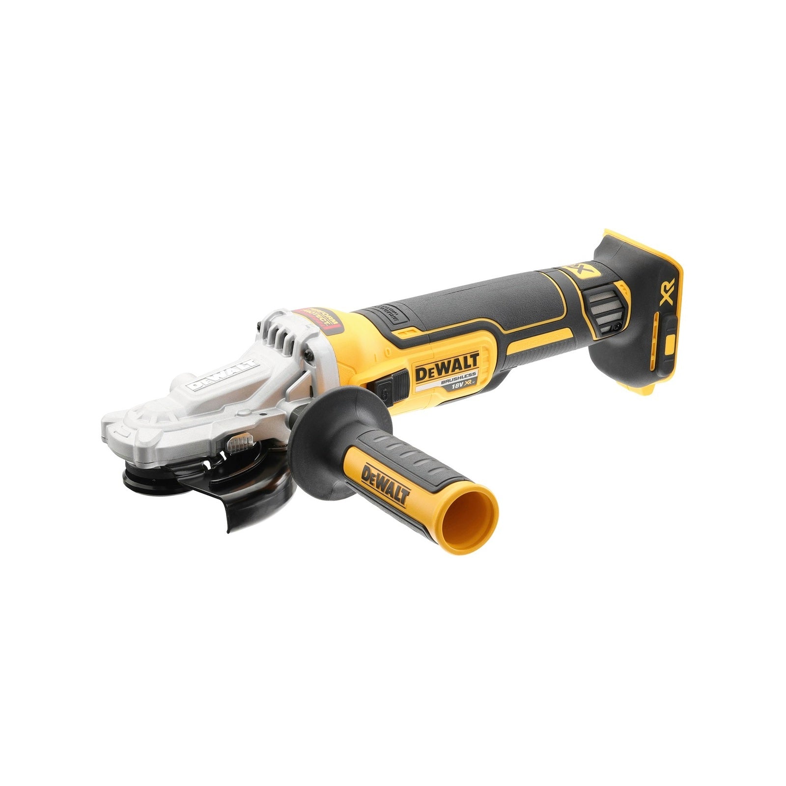 DeWALT 18V XR Brushless 125mm Flathead Slide Angle Grinder Skin Only DCG405FN-XJ