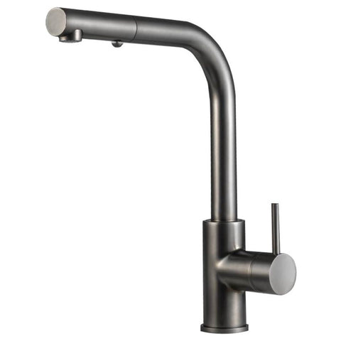 Rogerseller Tonic Square Sink Mixer with Pull Out Spray 6L/min - Graphite, 5-Star - 3606013905